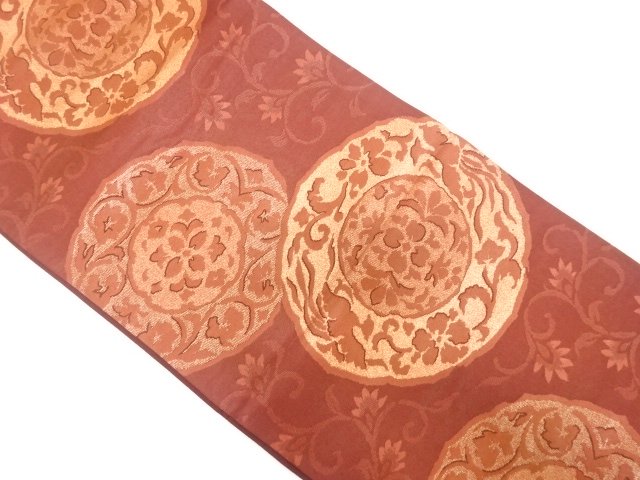 JAPANESE FUKURO OBI / WOVEN PLATE PATTERN